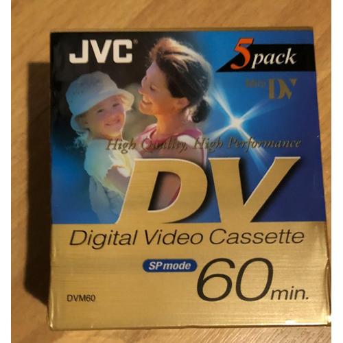 JVC Cassettes Mini DV 60 minutes