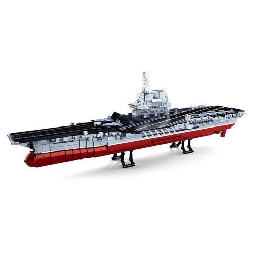 Jeu De Construction Brique Emboitable Sluban Modelbricks Porte-Avions 2en1 Armee Militaire M38 B0698 413324