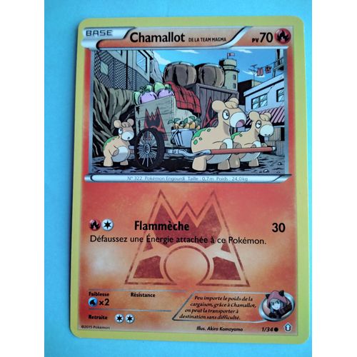 Carte Pokémon N° 322 Chamallot