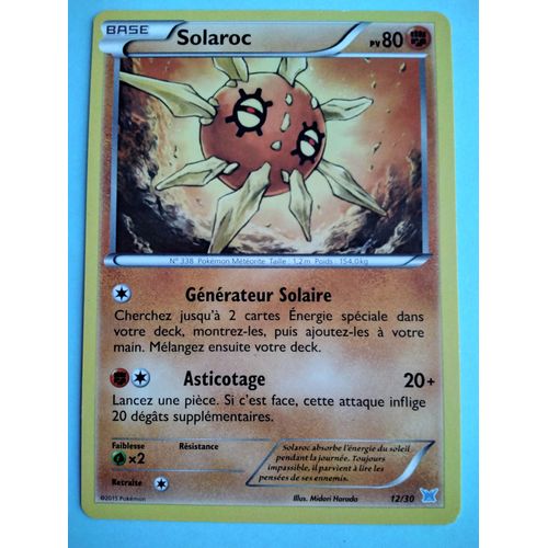 Carte Pokémon N° 338 Solaroc