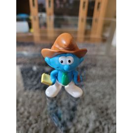 Jouet Figurine Les Schtroumpfs - Schtroumpf Cow-Boy En Cravate - Collection Mac Donalds Happy Meal