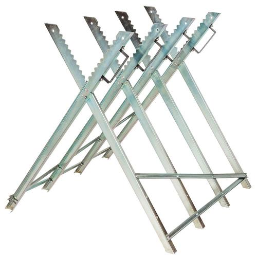 Chevalet de sciage - Chevalet ? b?ches - Chevalet de tron?onnage Pliable TECTAKE - 4 Supports de train