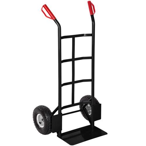 TECTAKE Diable de transport 55 cm x 44 cm x 119 cm Charge Max 200 kg Noir