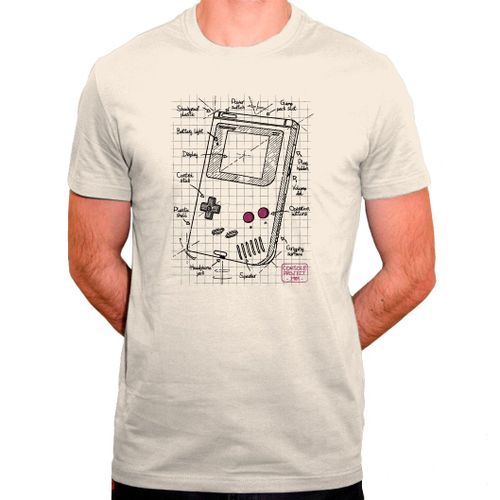 T-Shirt Plan Gameboy - Console Vintage Retrogaming - Tee Shirt En Coton Bio