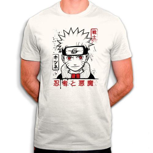 T-Shirt Fanart Naruto - Tee Shirt Manga En Coton Bio