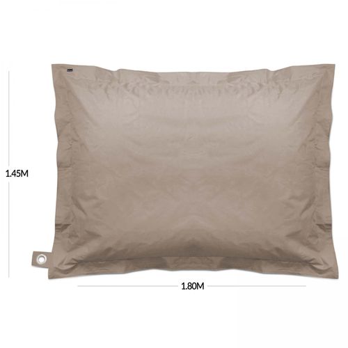 Housse Vide De Coussin De Sol Xxl En Polyester Taupe