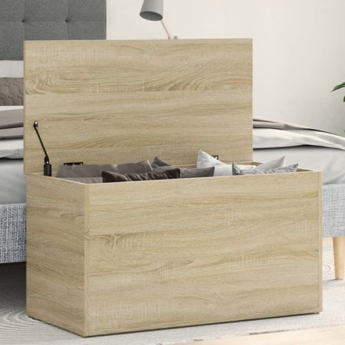 Coffre De Rangement Chêne Sonoma 84x42x46 Cm Aggloméré - Vidaxl