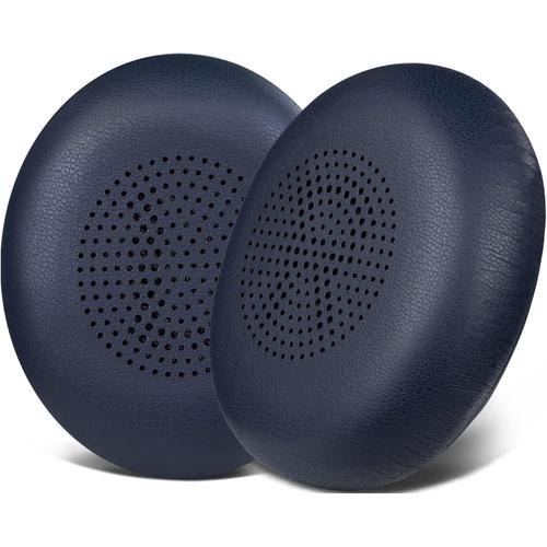 Coussinets D'oreille avec Cuir Protéiné Doux et Mousse à Mémoire pour Jabra ELITE 45h Evolve2 65 40 MS UC - Bleu