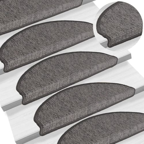 Vidaxl Tapis D'escalier Auto-Adhésifs 15 Pcs Gris Et Beige 65x25 Cm