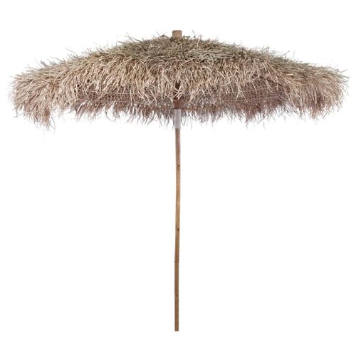 Vidaxl Parasol En Bambou Avec Toit En Feuille De Bananier 210 Cm