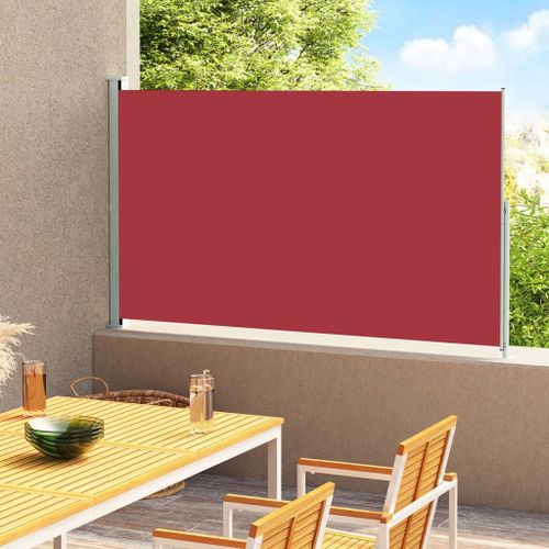 Vidaxl Auvent Latéral Rétractable De Patio 180x300 Cm Rouge