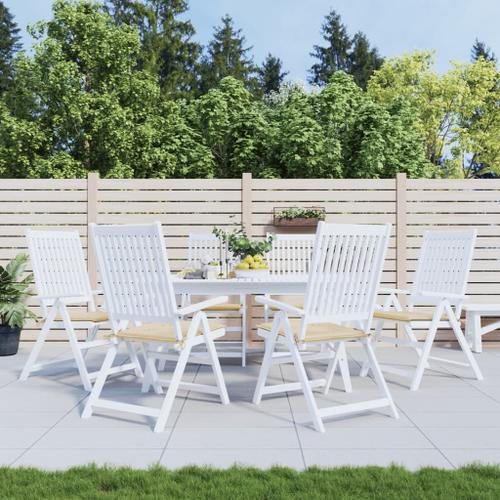 Coussins De Chaise De Jardin 6 Pcs Beige 50x50x3 Cm Tissu Vidaxl Vidaxl