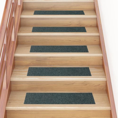 Vidaxl Tapis D'escalier Autocollants Rectangulaire 15 Pcs 76x20cm Vert