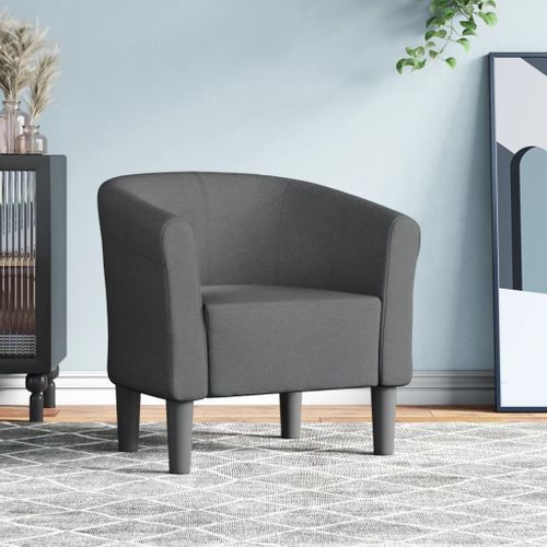 Vidaxl Fauteuil Cabriolet Gris Foncé Tissu