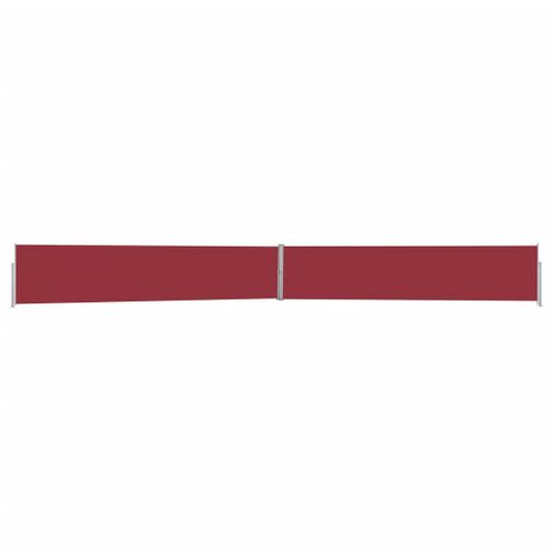 Vidaxl Auvent Latéral Rétractable De Patio 140x1200 Cm Rouge
