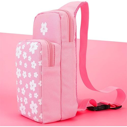 Sac Pour Nintendo Switch, Sac À Dos De Transport À Bandoulière Pour Console Ns, Station De Charge, Joy-Cons, Accessoires, Filles, Femmes (Rose Sakura)