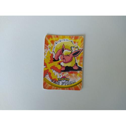 Carte Pokemon #136 Pyroli Flareon - Edition Topps Tv Animation