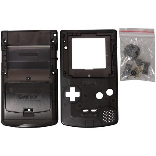 Boîtier De Coque Shell Remplacement Avec Tournevis Pour Gameboy Color, Gbc (Transparent Noir)