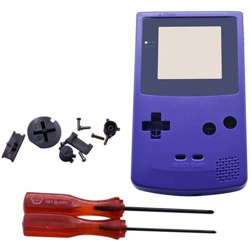 Remplacement Plein Boîtier Coquille Couvrir Cas Pièces De Réparation Ensemble W/Objectifs&tournevis Pour Nintendo Gameboy Color Gbc Console