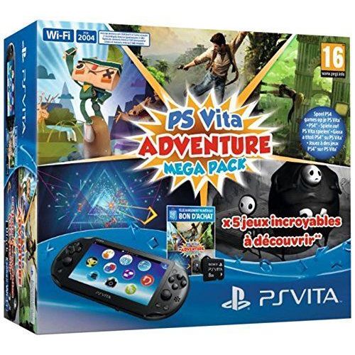 Pack Console Psvita 2000 Mega Pack Adventure (À Télécharger) Et Carte Mémoire (8go)