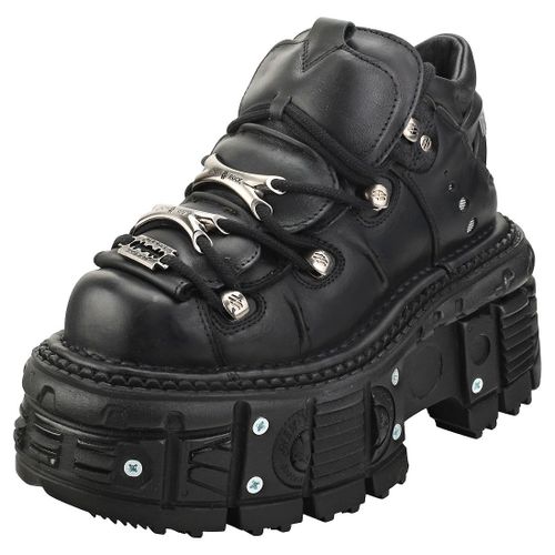 New Rock Mstank106sc2 Mixte Adulte Chaussures Platesforme Noir
