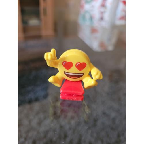 Jouet Figurine Kinder - Collection Emoji - Emoji Heureux Clip Rouge