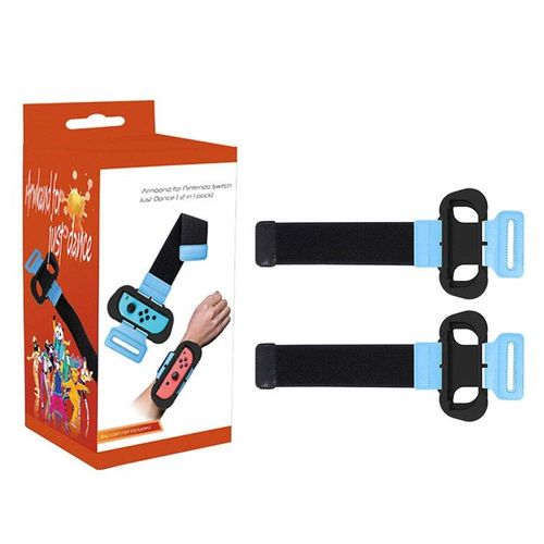Lot De 2 Bracelet Élastique Dance Band Pour Just Dance 2019, Bracelet Elastique Réglable Avec Emplacement Pour Joy-Cons Gauche Et Droit