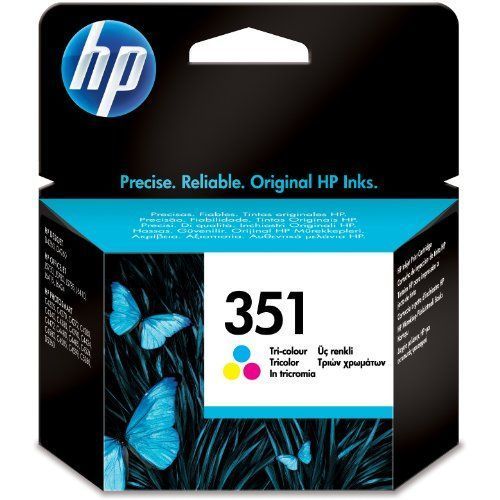 HP 351 - 3.5 ml - couleur (cyan, magenta, jaune) - original - cartouche d'encre - pour Deskjet D4268; Photosmart C4483, C4486, C4488, C4524, C4583, C4585, C4588, C5225