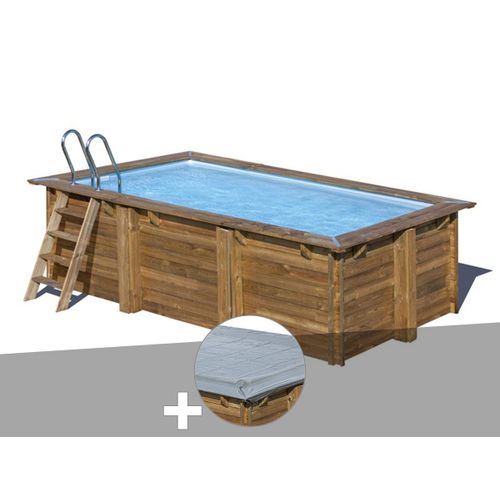 Kit piscine bois Gré Marbella 4,20 x 2,70 x 1,17 m + Bâche hiver