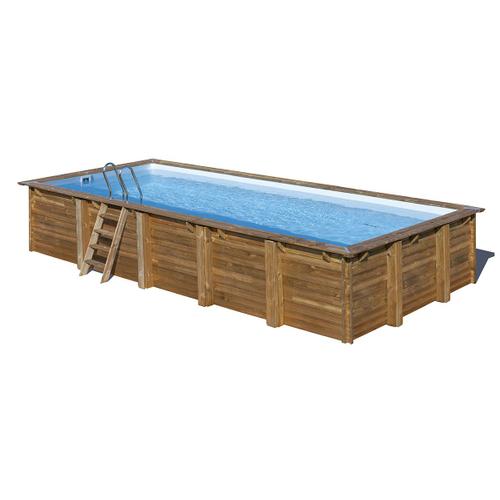 Piscine bois Braga 8,15 x 4,20 x 1,46 m - Gré