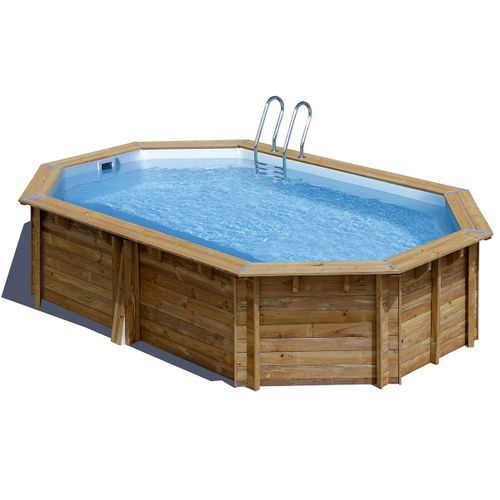 Piscine bois Cannelle 5,35 x 3,35 x 1,17 m - Gré