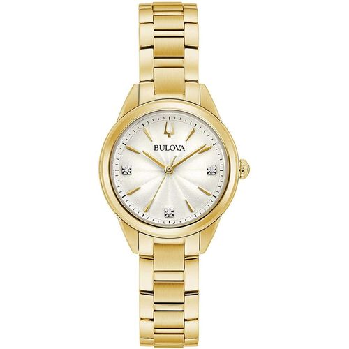 Bulova Montre Doré Analogique Femmes Sutton 97p150