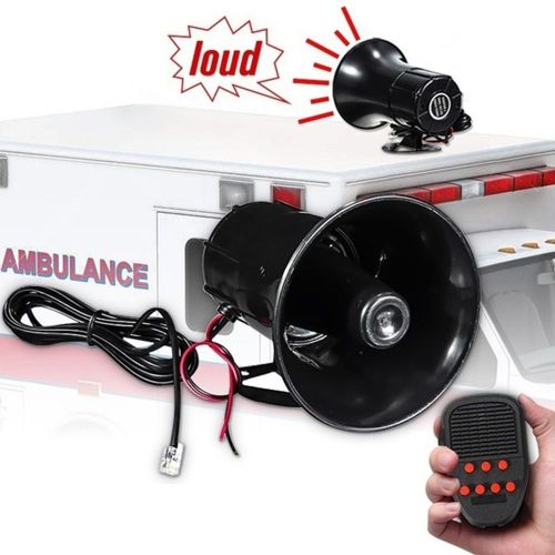 Kit système d'alarme de voiture, haut parleur portable, mégaphone, système de micro, 12V, 6 sons, sirène, klaxon, PA, pour l'extérieur, décoration de pièces de voiture personnelles