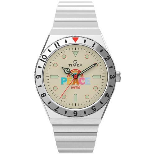 Timex Montre Argent Analogique Hommes Coca-Cola Unity Collection Tw2v25800