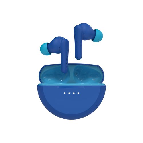 Belkin SoundForm Nano 2 for Kids - Écouteurs sans fil avec micro - intra-auriculaire - Bluetooth - bleu