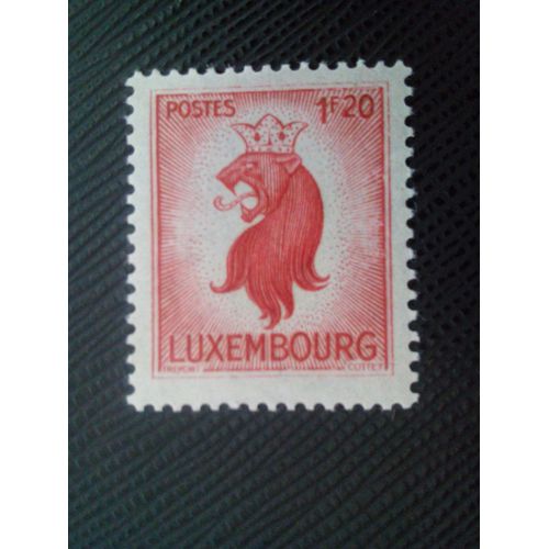 Timbre Luxembourg Yt 364 Lion Héraldique 1945 ( 040106 )