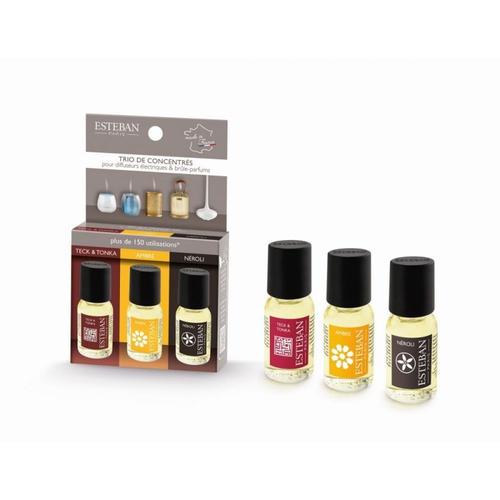 Coffret Trio Concentres Teck Et Tonka-Ambre-Neroli 