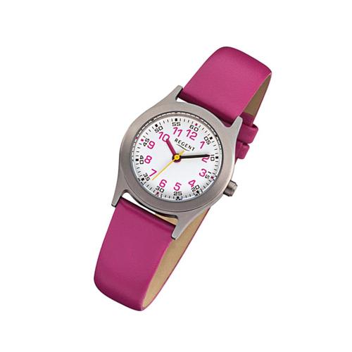 Montre-Bracelet Pour Enfants Regent Analogique Rose Bracelet En Cuir F-946 Urf946