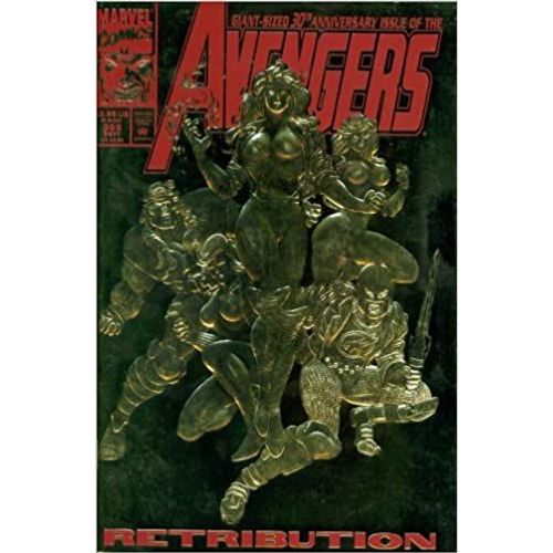Avengers # 366 ( 56 Pages V.O. 1993 ) ** Art & Gold Foil Foil Embossed Cover : Steve Epting & Tom Palmer ** Deadpool Back-Up !