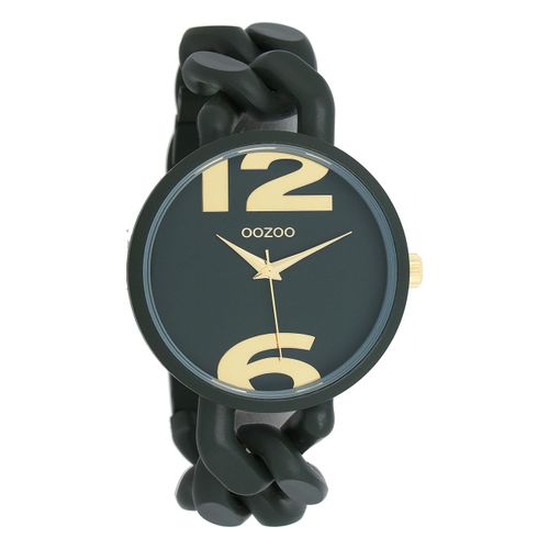 Montre Pour Femme Oozoo Montres-Bracelets Analogiques En Plastique Vert Foncé Uoc11269