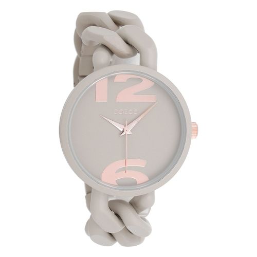 Montre Pour Femme Oozoo Timepieces Analogique Plastique Taupe Marron Clair Uoc11265