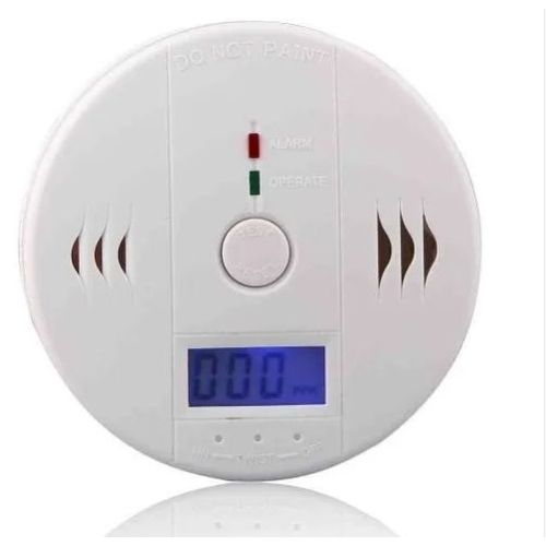 Détecteur De Monoxyde De Carbone Avec Alarme Écran LCD Blanc