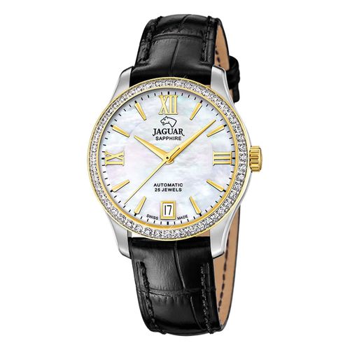 Montre Femme Jaguar Cuir Noir Jaguar Montre-Bracelet Heritage Uj998/A