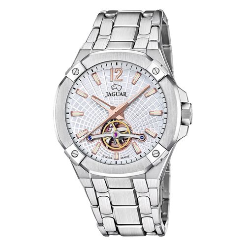 Jaguar Montre Homme Acier Inoxydable Argent Jaguar Montre-Bracelet À Équilibrage Uj1007/1