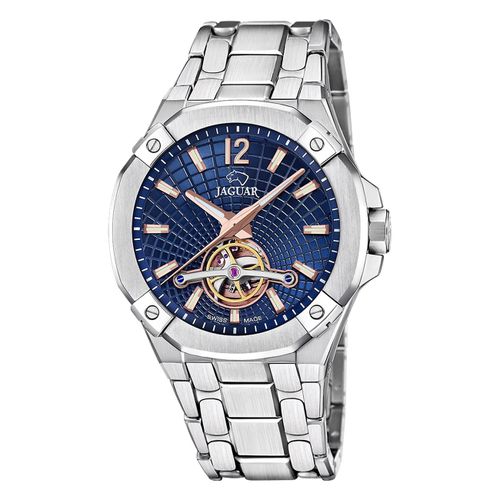 Montre Pour Hommes Jaguar En Acier Inoxydable Argenté Jaguar Montre-Bracelet À Équilibrage Uj1007/2