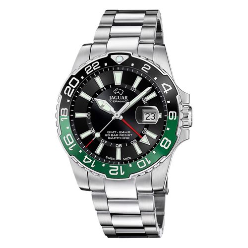 Jaguar Montre Homme Acier Inoxydable Argent Jaguar Montre-Bracelet En Céramique Uj1011/5