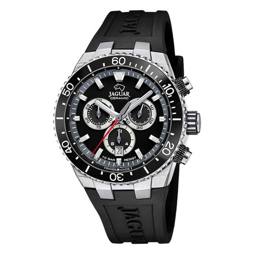 Jaguar Montre Homme Silicone Noir Jaguar Montre-Bracelet En Céramique Uj1021/3