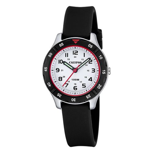 Montre Pour Enfants Calypso En Caoutchouc Noir Montre-Bracelet Junior Calypso Uk5847/1