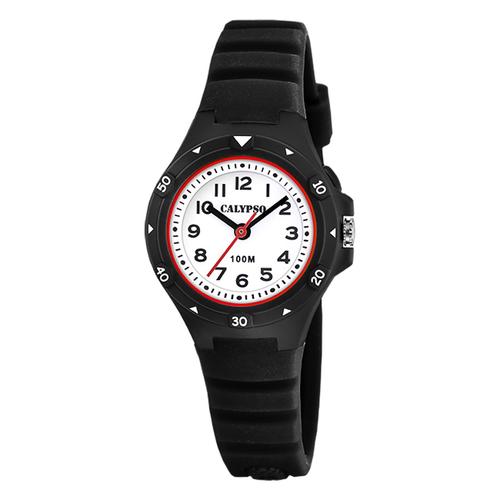 Montre Pour Enfants Et Adolescents Calypso En Caoutchouc Noir Montre-Bracelet Junior Calypso Uk5846/6