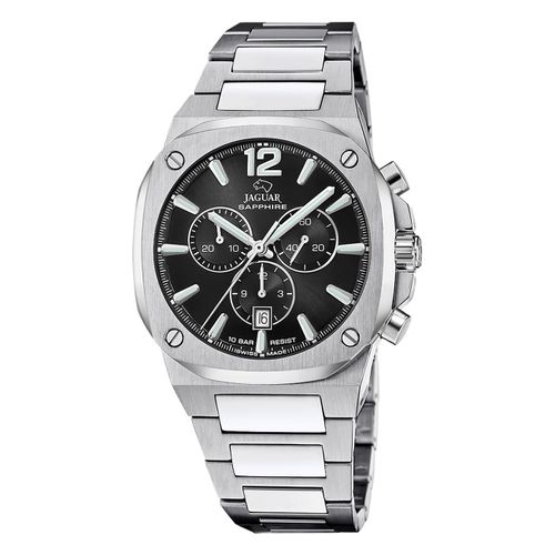 Montre Homme Jaguar En Acier Inoxydable Argenté Jaguar Rc. Montre Uj1025/3